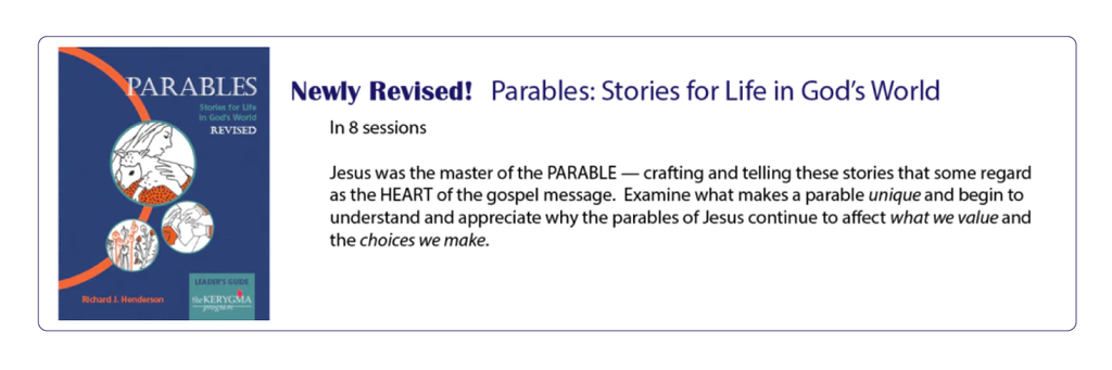 Parables: Stories for Life in God's World